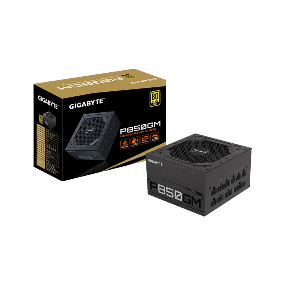 Nguồn Gigabyte GP- P850GM 850W (80 Plus Gold/Full Modular/Màu Đen)