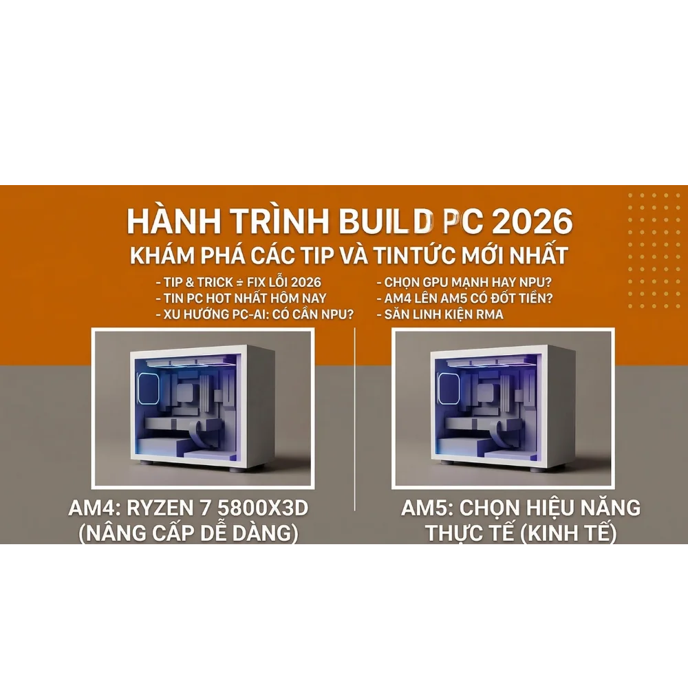 Build PC Giá Rẻ 2026: Chiến Thuật "Kinh Tế" Giữa Thời Bão Giá