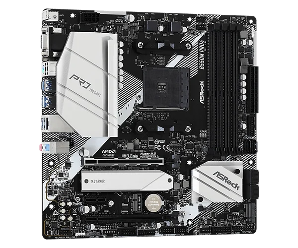 Mainboard ASROCK B550M PRO4 (AMD B550, Socket AM4, m-ATX, 4 khe RAM DDR4)