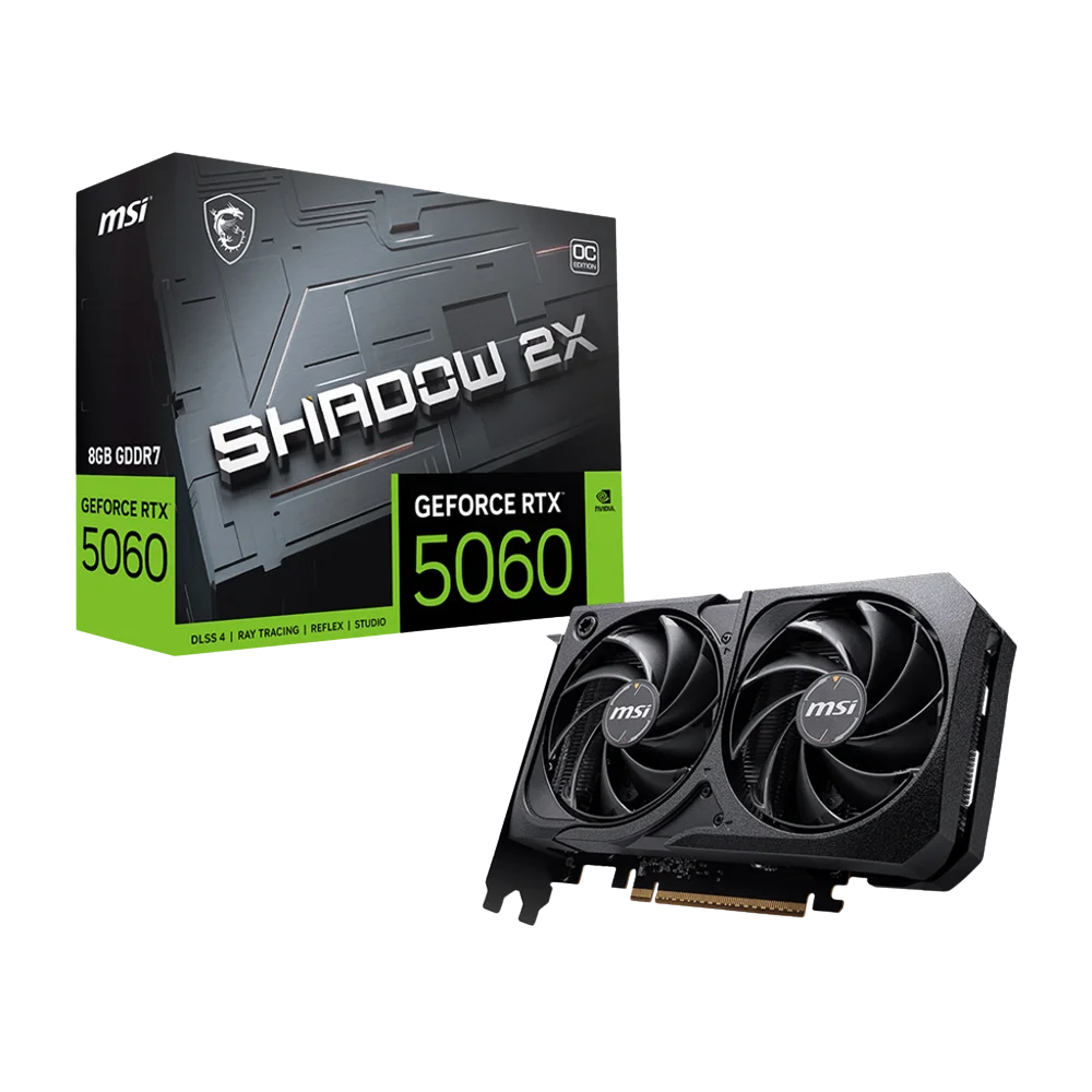 Card màn hình MSI RTX 5060 8G SHADOW OC 2X GDDR7 
