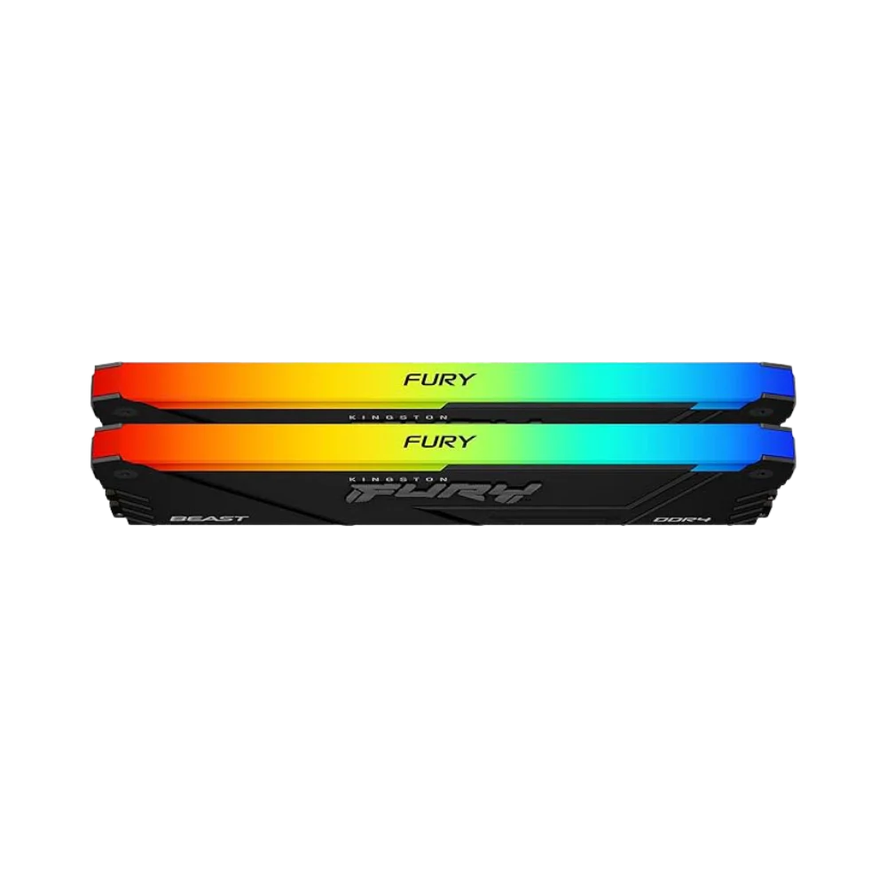 Ram Desktop Kingston Fury Beast RGB (KF432C16BB2A/32) 32GB (1x32GB) DDR4 3200Mhz