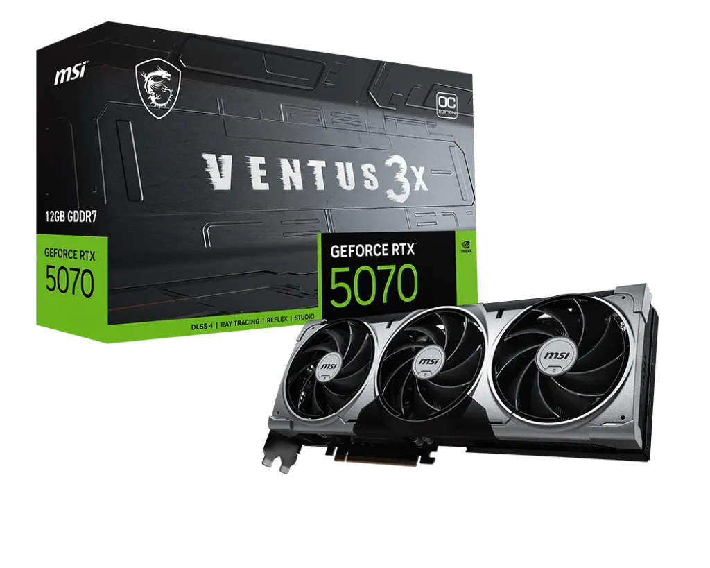 Card màn hình MSI GeForce RTX 5070 12G VENTUS 3X OC