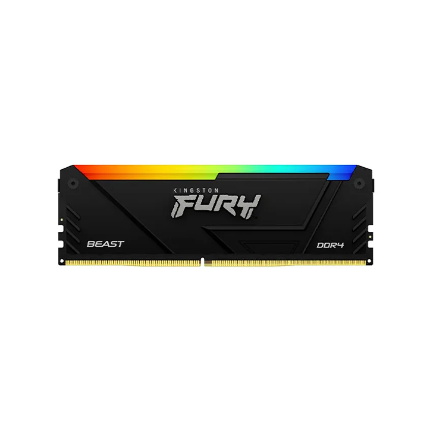 Ram Desktop Kingston Fury Beast RGB (KF436C18BB2A/16) 16GB (1x16GB) DDR4 3600Mhz